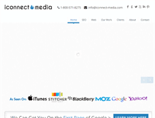 Tablet Screenshot of iconnect-media.com